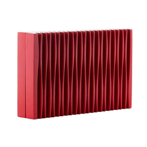 SWAY - Red Painted Wood With Red Velvet Insert