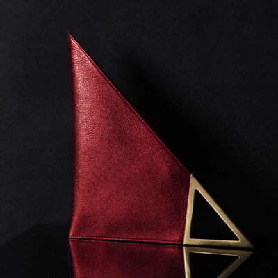 VERTEX - Red Shimmer, Gold Hardware