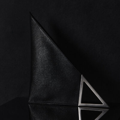 VERTEX - Black Shimmer, Silver Hardware