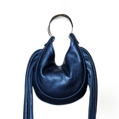 Vervé - Navy (Silver Hardware)